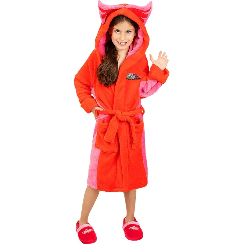 Accappatoio in pile Civetta bambina PJ Masks