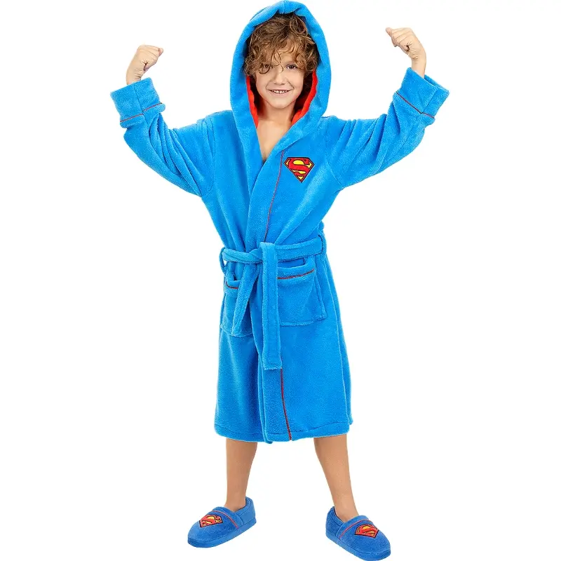 Accappatoio in pile Superman bambino