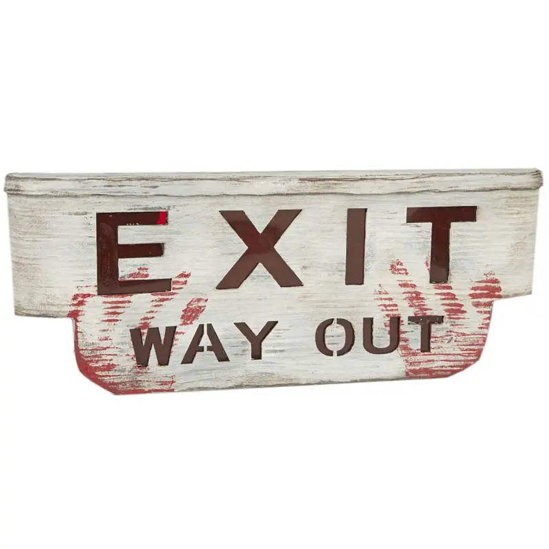 Cartel Exit decorativo con luz y sonido