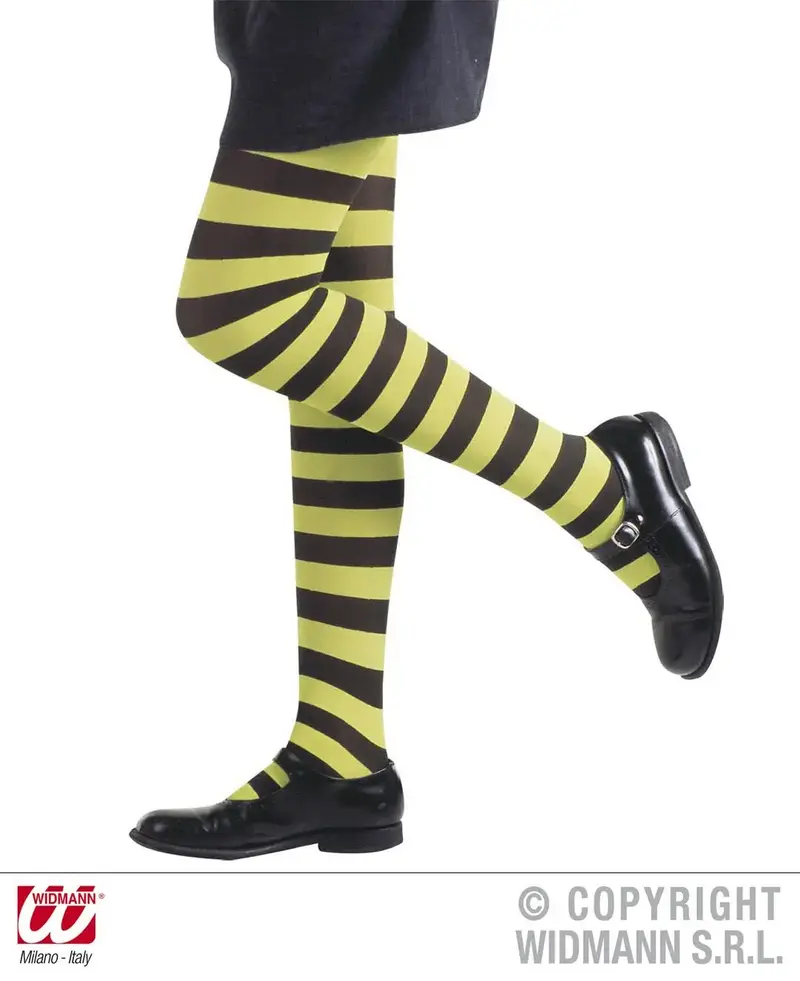 Collant FLUORESCENTI RIGATI bambine