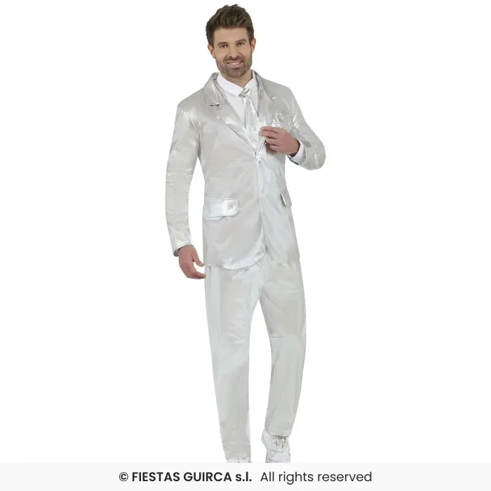 COMPLETO UOMO ARGENTO METALLIZATO