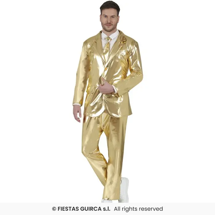 COMPLETO UOMO ORO METALLIZATO
