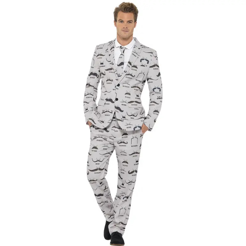 Costume da Abito Baffi Divertente per uomo