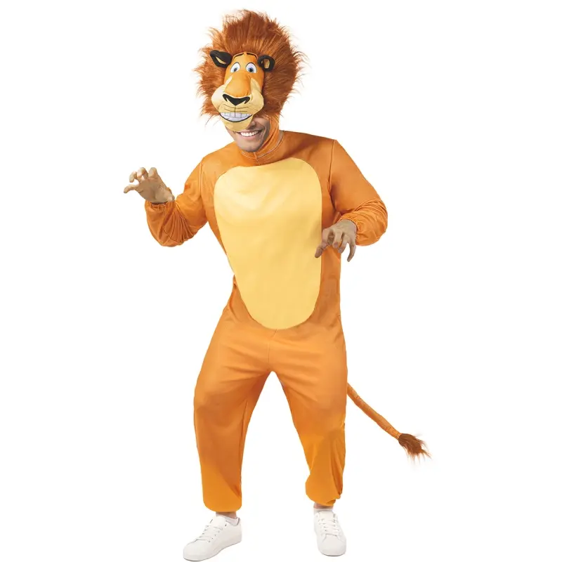 Costume da Alex il leone di Madagascar per uomo