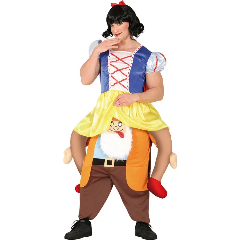 Costume da Biancaneve sulle spalle per uomo