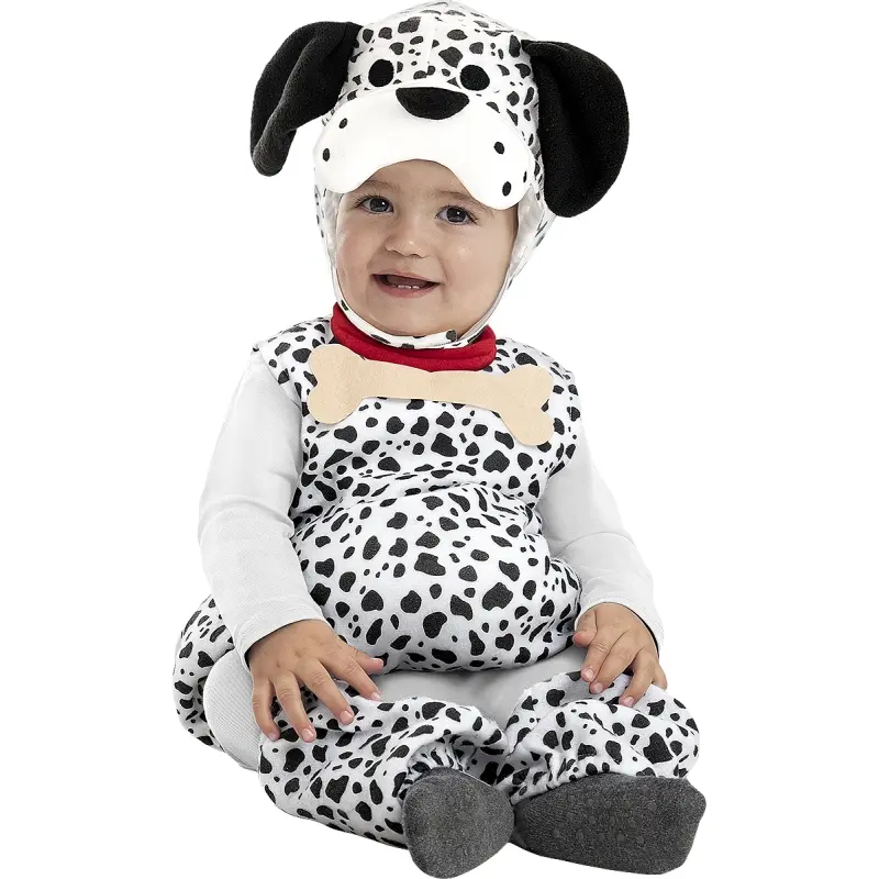 Costume da Cane Dalmatino con osso per neonato