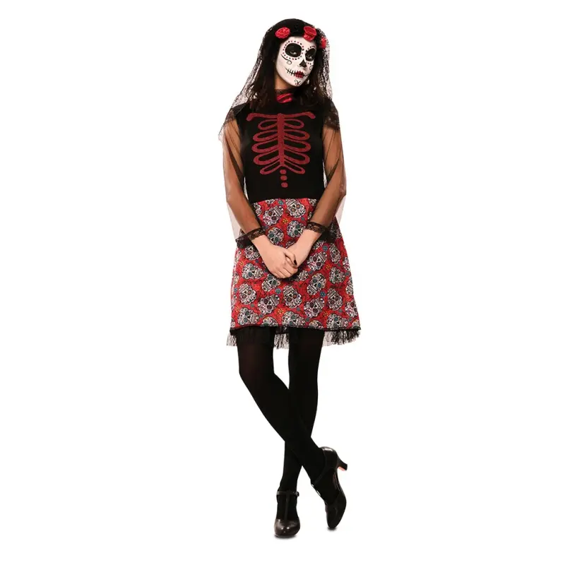 Costume da Catrina Rossa per donna