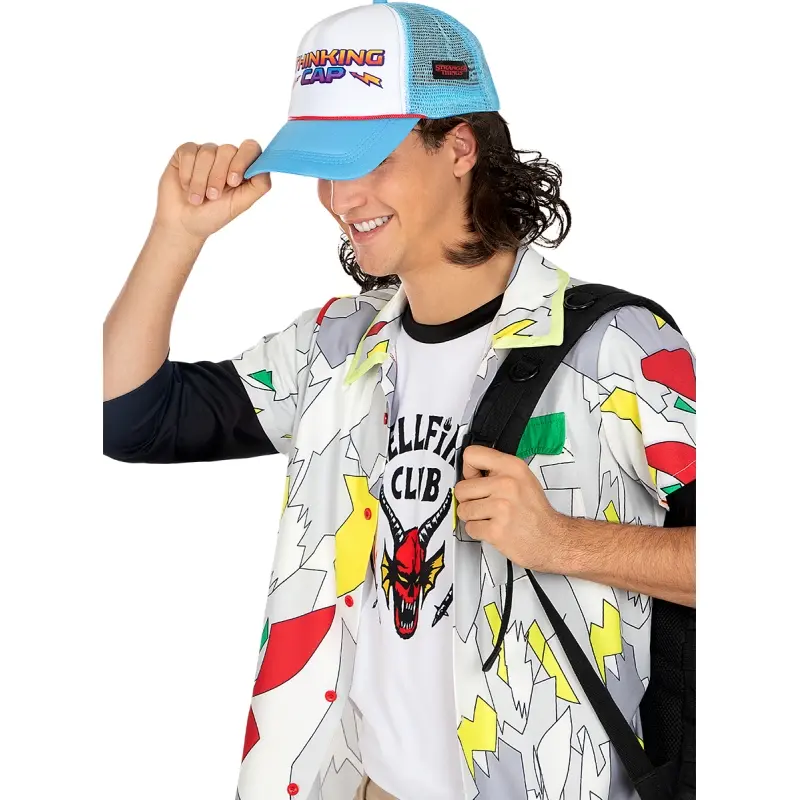 Costume da Dustin Stranger Things 4 Ufficiale Netflix per uomo