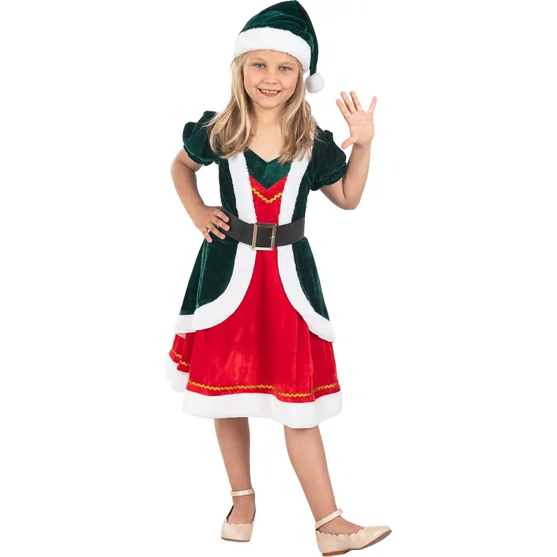 Costume da Elfa di Natale Deluxe per bambina