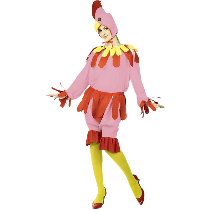 Costume da Gallina rosa per donna