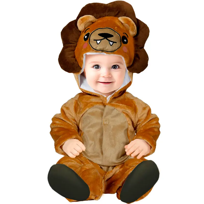 Costume da Leone marrone per neonato