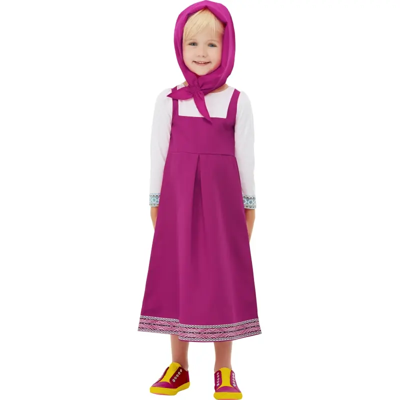 Costume da Masha cartoni Masha e Orso per bambina