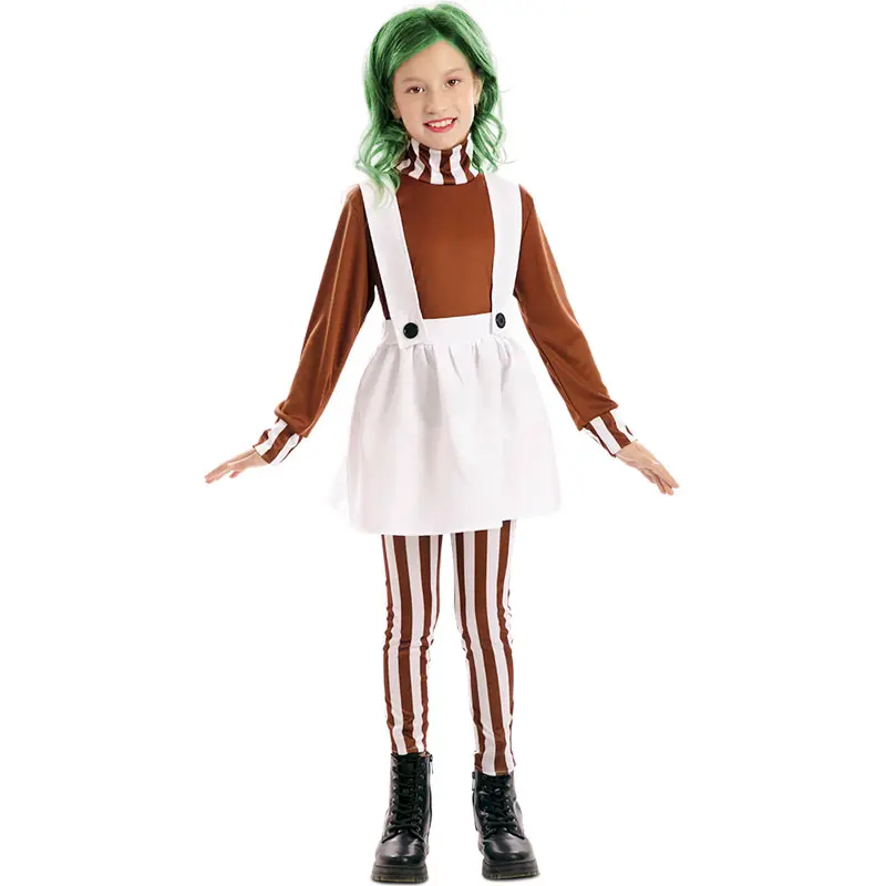 Costume da Oompa-Loompa per bambina
