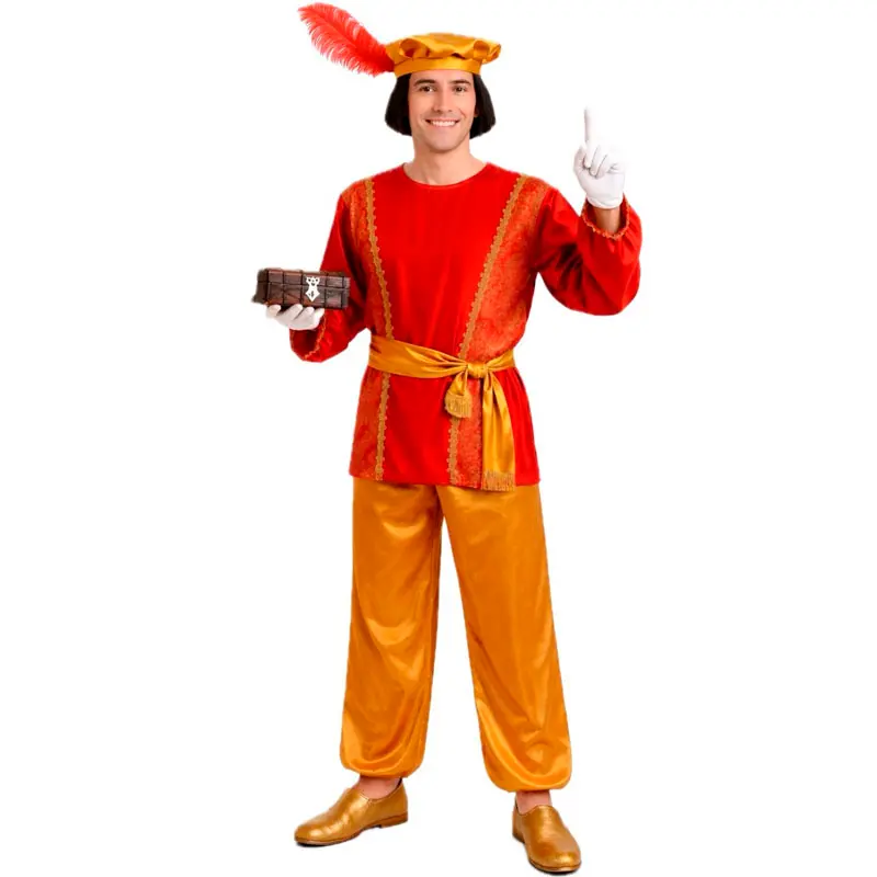 Costume da Paggio Rosso Re Gaspare per uomo