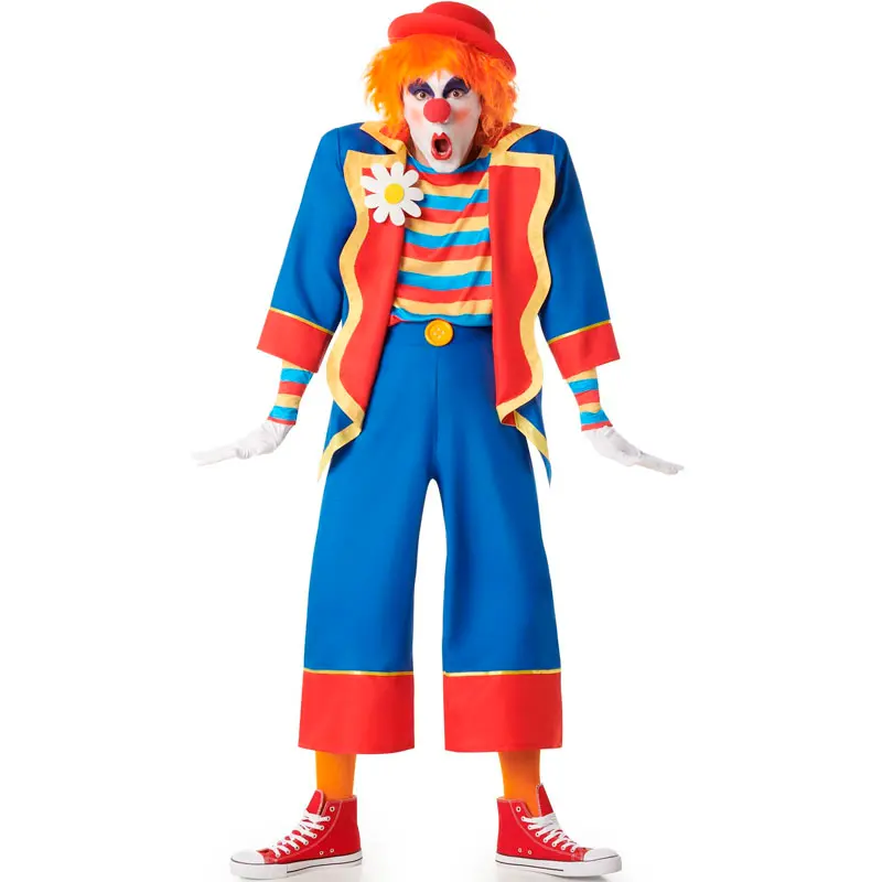 Costume da Pagliaccio multicolore Micolor per uomo