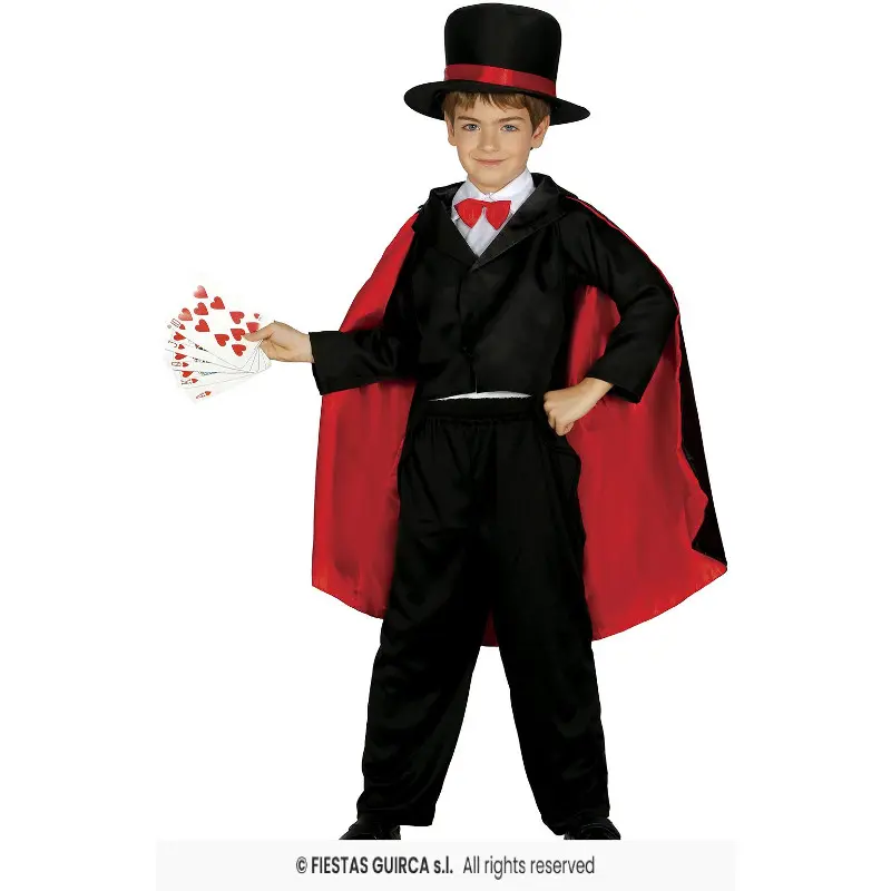 COSTUME DA PRESTIGIATORE CON MANTELLO