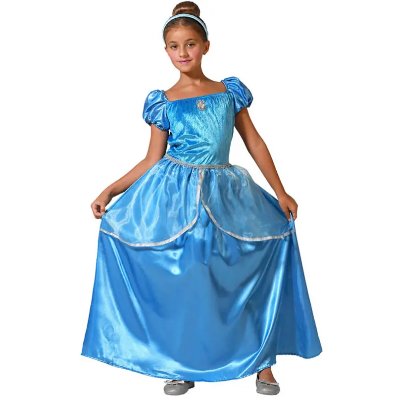 Costume da Principessa blu da fiaba per bambina