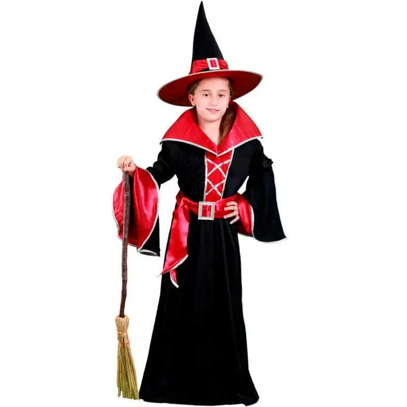 Costume da Strega bordeaux per bambina
