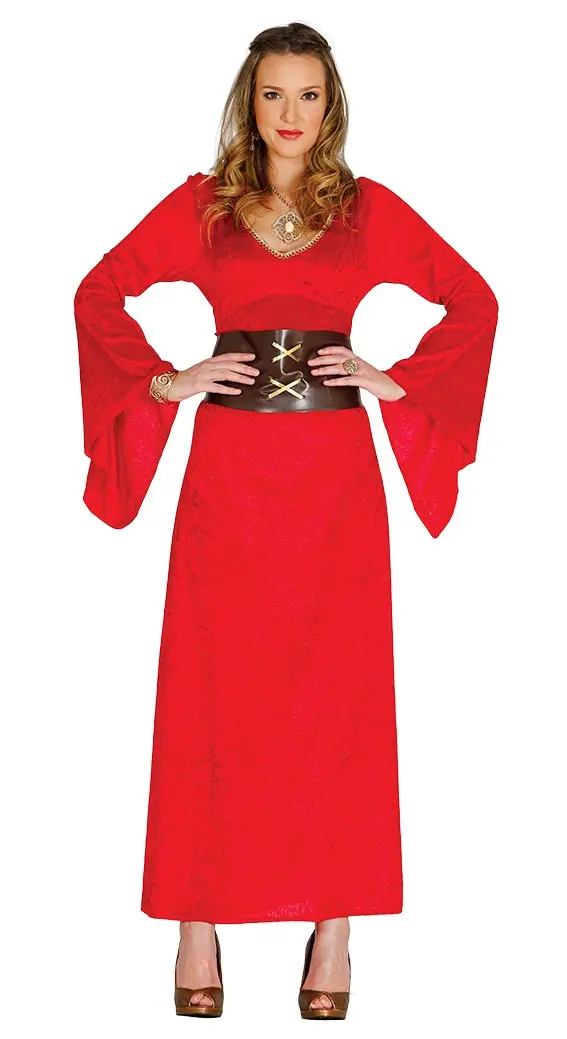 Costume REGINA ROSSA MEDIEVALE