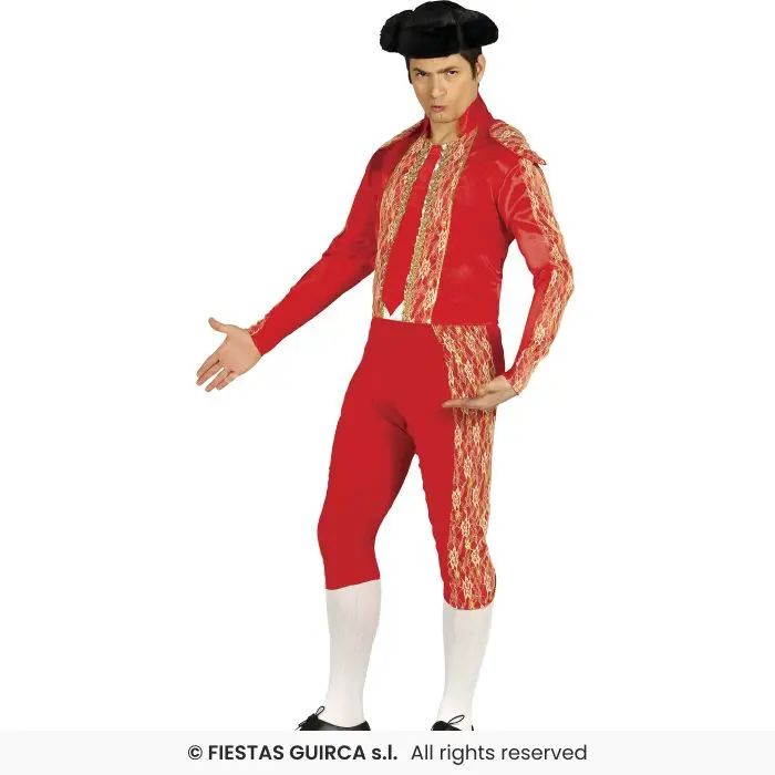 COSTUME TORERO SPAGNOLO ROSSO MATADOR XL