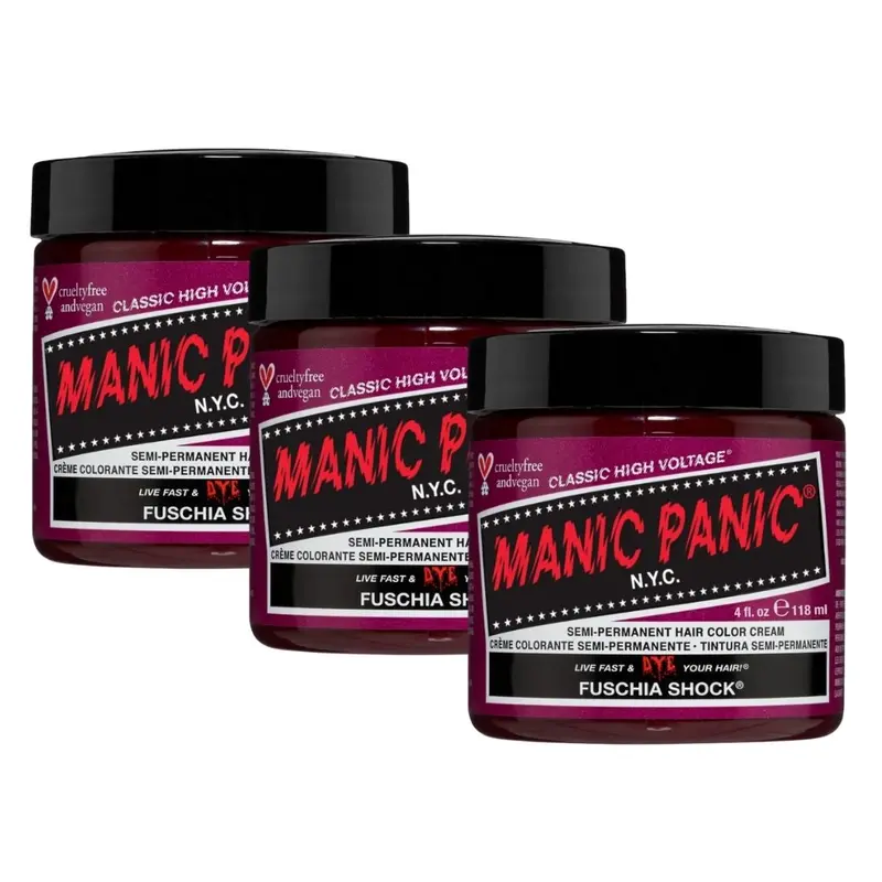 Fuschia Shock – Classic High Voltage 118 ml – Set 3 Vasetti (-15%)