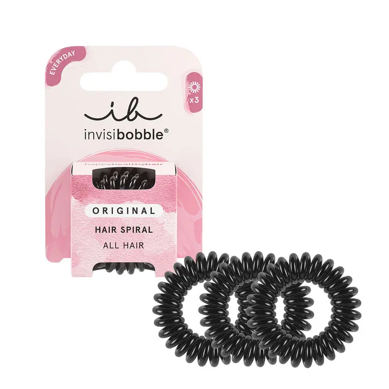 Invisibobble Original True Black 3pz - elastici a spirale
