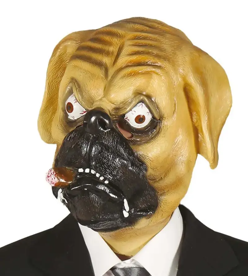 Maschera BULLDOG con SIGARO