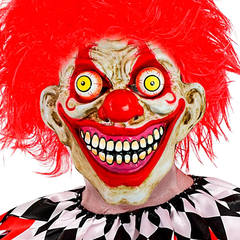 Maschera Pagliaccio Terrore con occhi spalancati