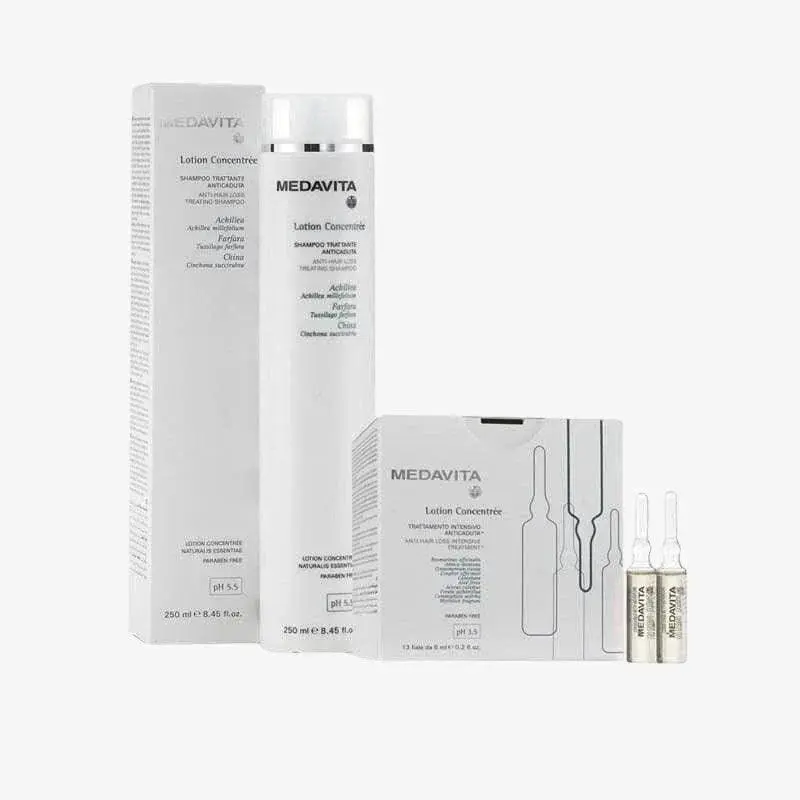 Medavita Kit Lotion Concentrée Shampoo e Fiale anticaduta