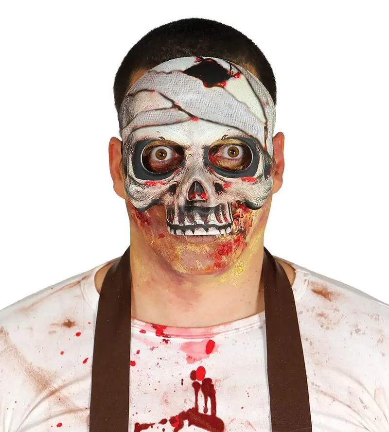 Mezza maschera SCHELETRO