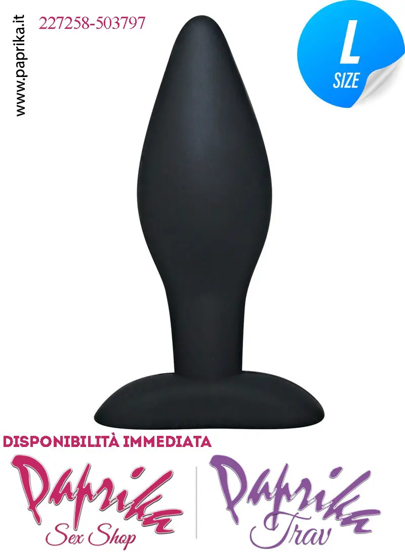 Plug Anale Unisex Silicone Large Base Rettangolare 12 cm Ø 40