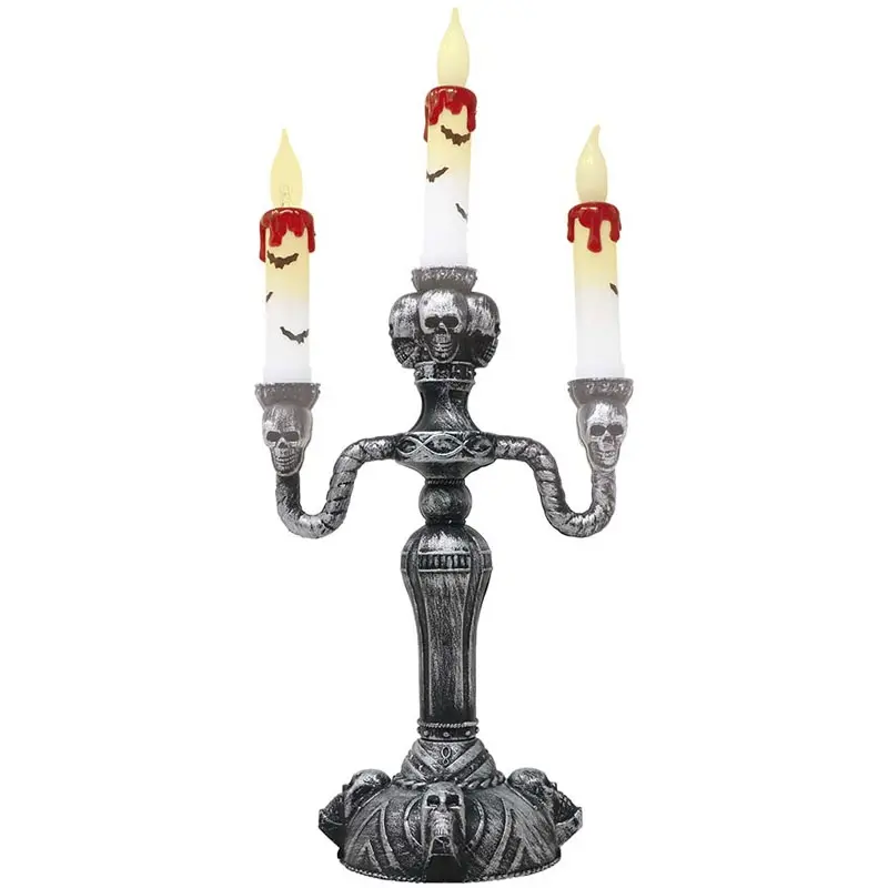 Portacandele 3 candele con luce