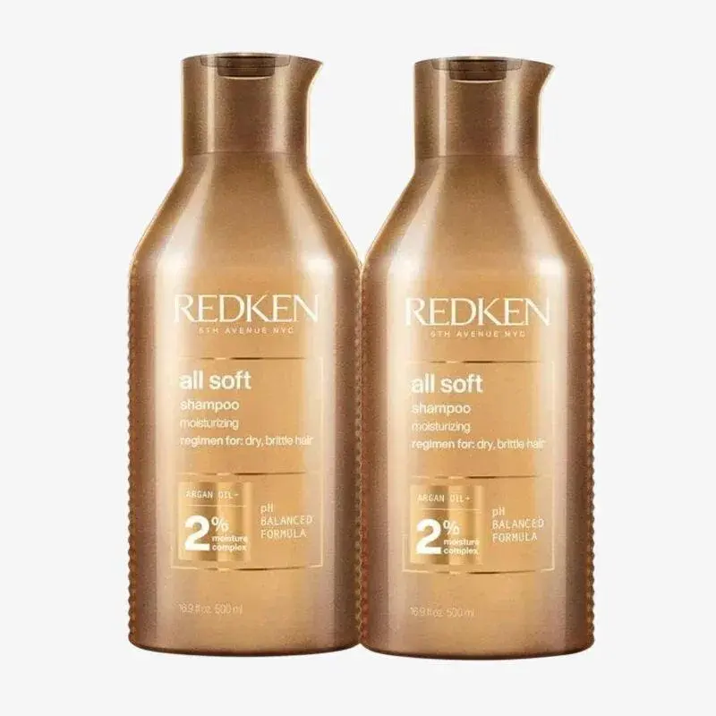 Redken All Soft Shampoo duo Kit capelli secchi 2 x 500ml