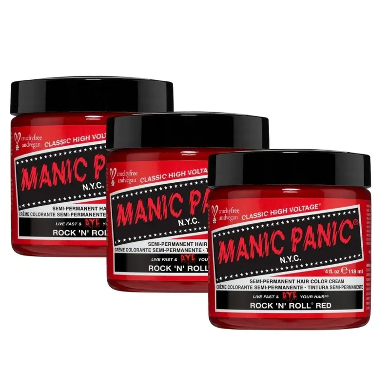Rock ’n’ Roll Red – Classic High Voltage 118 ml – Set 3 Vasetti (-15%)