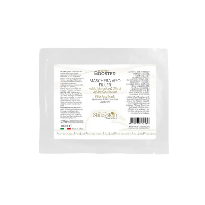 SkinSystem maschera viso filler acido ialuronico 12 pezzi