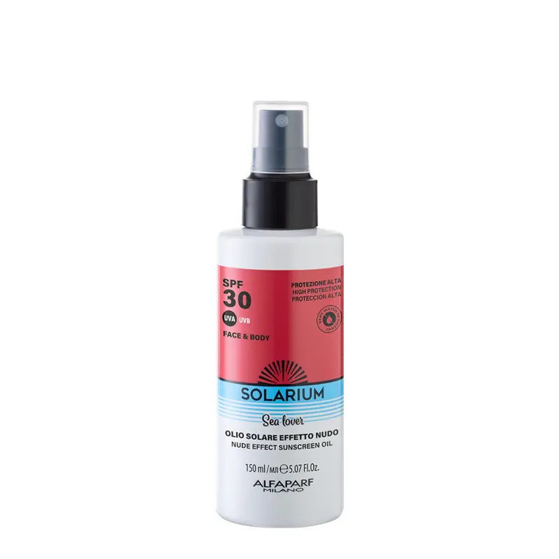 Solarium Spf30 Olio Solare Effetto Nudo Viso e Corpo 150ml