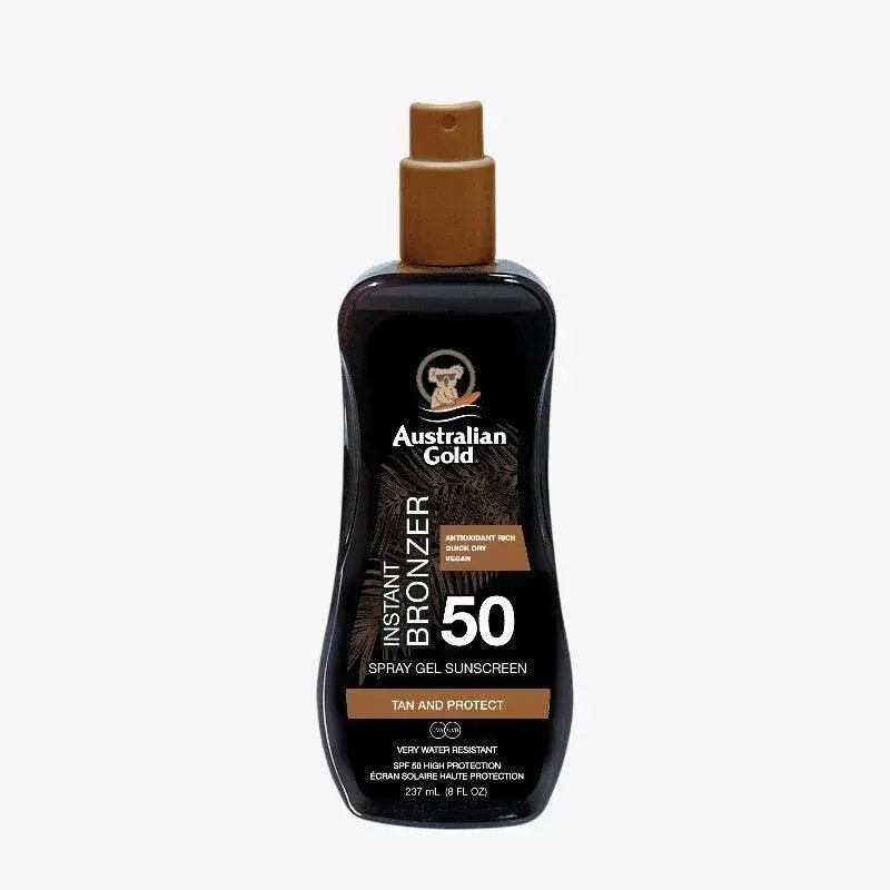 SPF 50 Spray Gel Sunscreen Bronzer 237 ml Australian Gold