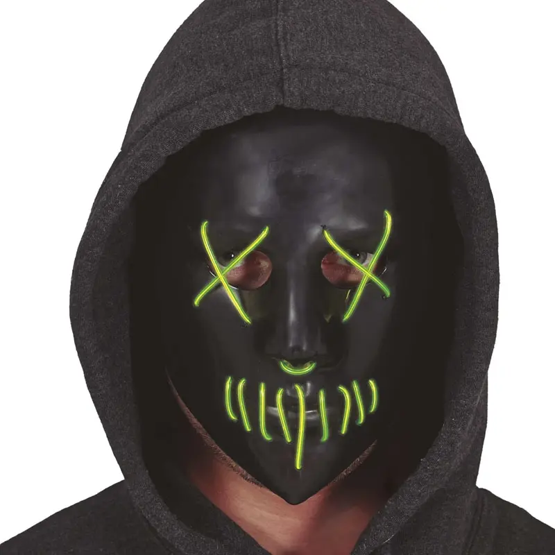 The Purge Maschera nera con luce